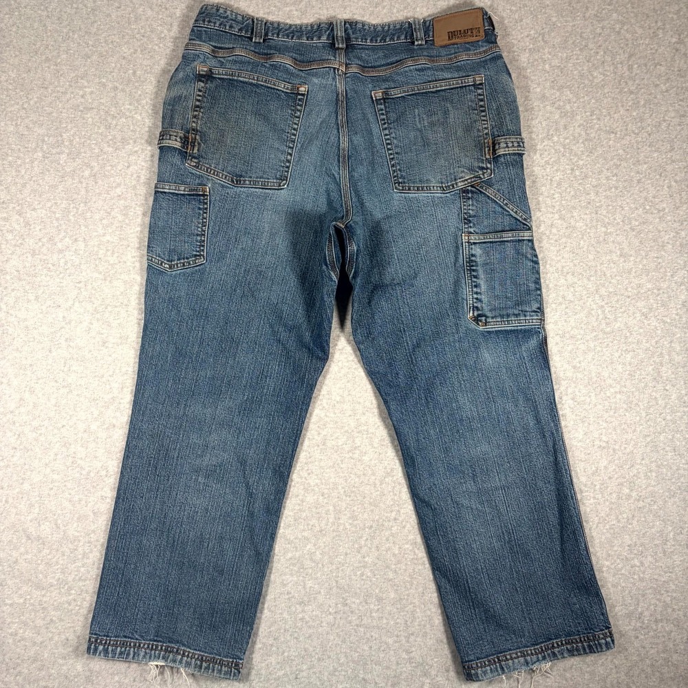 Duluth Flex Ballroom Jeans Mens 38x30 (Fits 36x28) Blue Denim Cotton Workwear